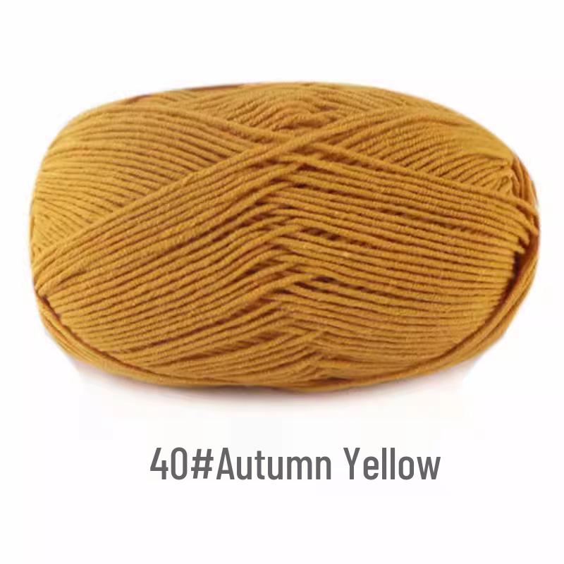 

4-слойный клубок пряжи из гребенного хлопка для вязания кукол, пледов, сумок и обуви, набор материалов для DIY