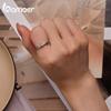 Bamoer 925 Sterling Silver Double Layer Knot Finger Ring Stackable Rings for Women Original Design Fine Jewelry