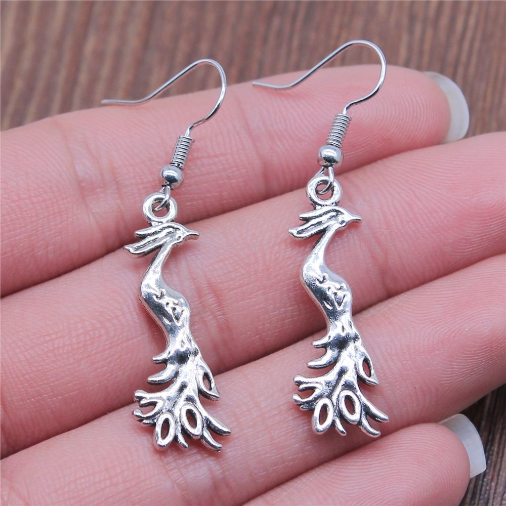 53 Styles Bird Earrings For Women Vintage Owl Dove Peacock Phoenix Swallow Feather Hummingbird Flamingo Parrot Earrings