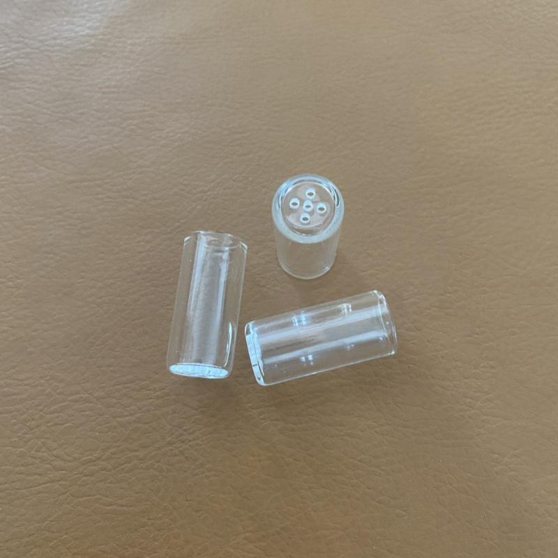 

3 шт. 12 мм 5 отверстий Стеклянные мундштуки Фильтрующие наконечники прозрачный