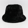 Womens Lamb Velvet Basin Hat Extrathickened Furry Solid Color Warm Winter