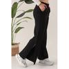 Women's Pocketed Slit Sweatpants Trousers