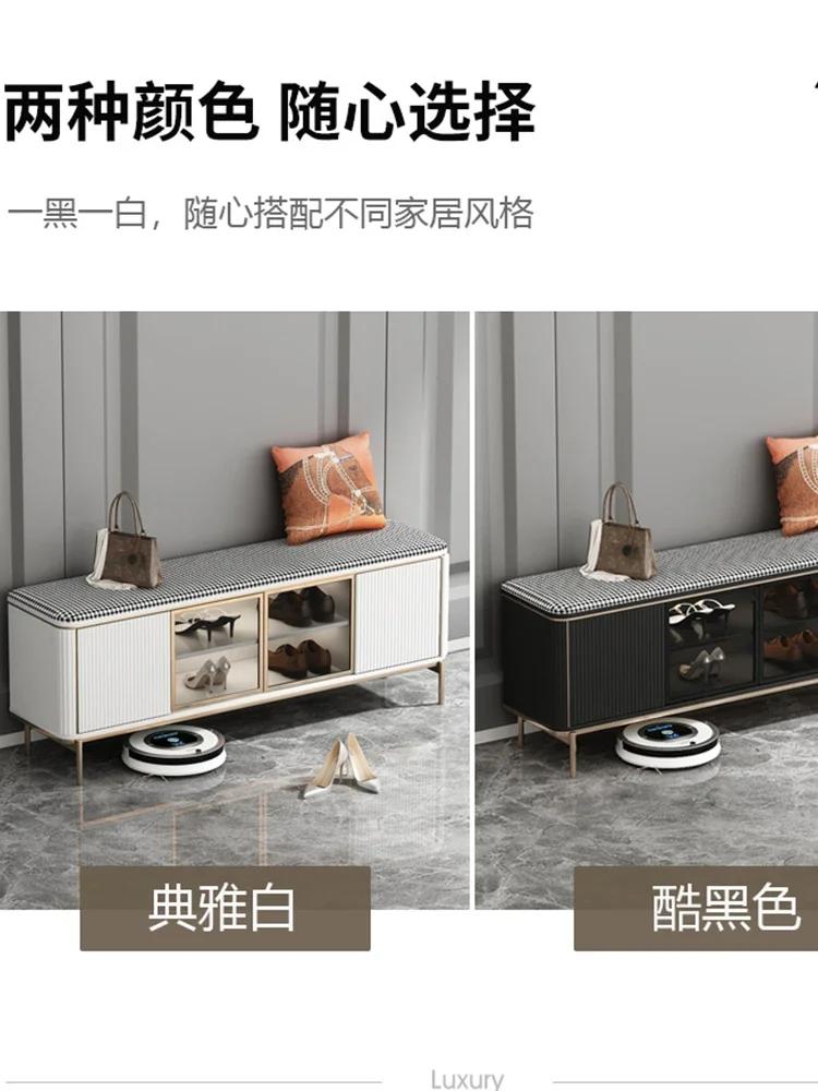 Modern Shoe Cabinets – Entryway Bench with Luxury Organizer, Nordic Style Home Furniture for Shoe Storage