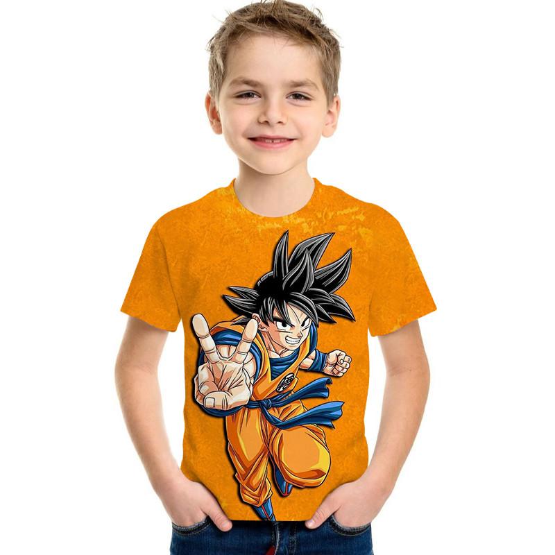 Cartoon Printed Children's T-shirt Short Sleeved Boys' Top