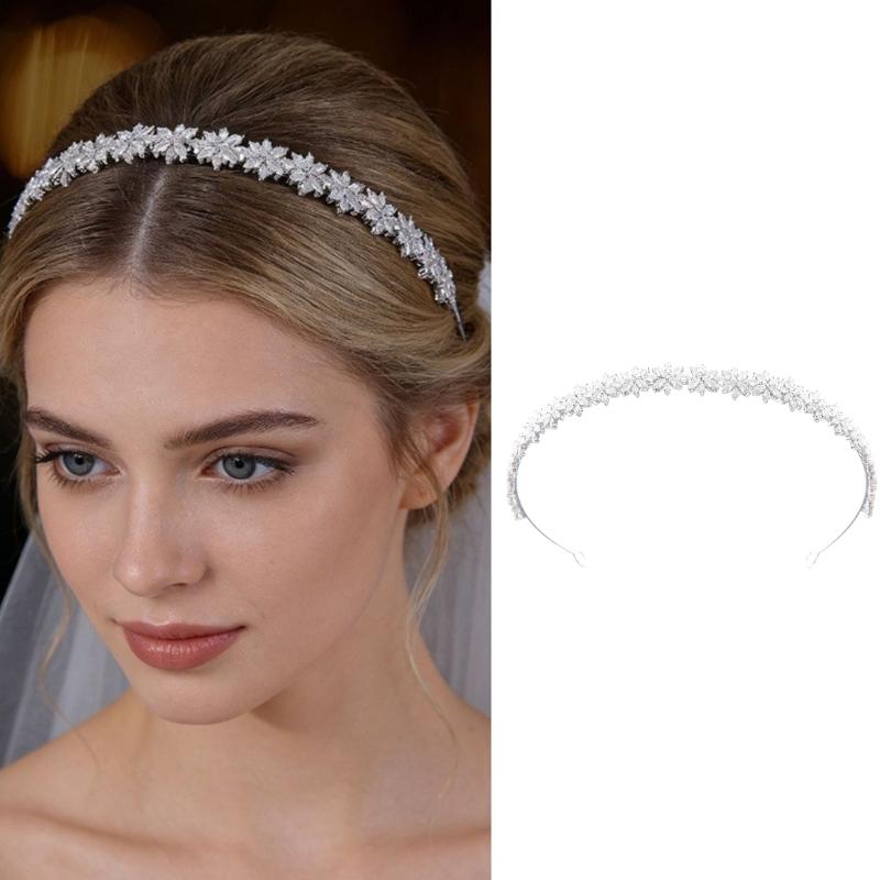 Versatile Silver Colored Festival Headpiece Blending Modern Five Point Style And Traditional Floral Details