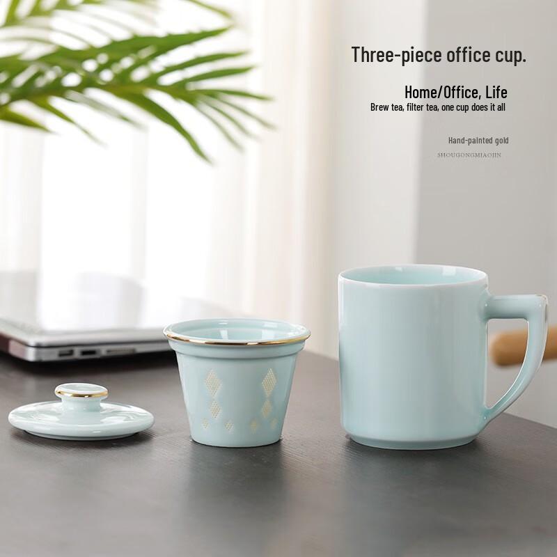 Jingdezhen Ceramic Office Tea Cup with Lid