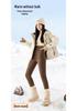 Women's Thickened Yoga Shark Pants - Winter 2025 Hip-Lifting Coffee Color Outerwear