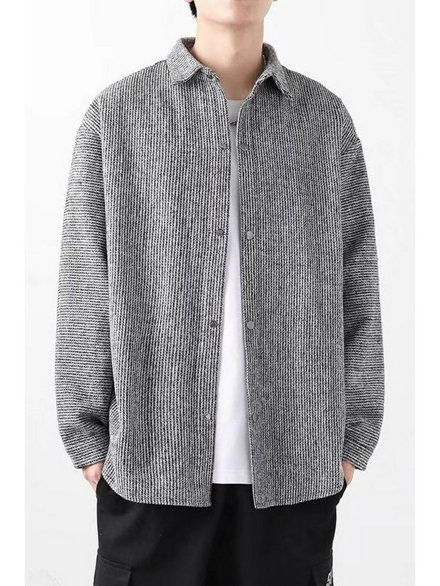 Men's Warm Loose Jacket - Spring and Autumn Collection: Casual, Comfortable Outerwear