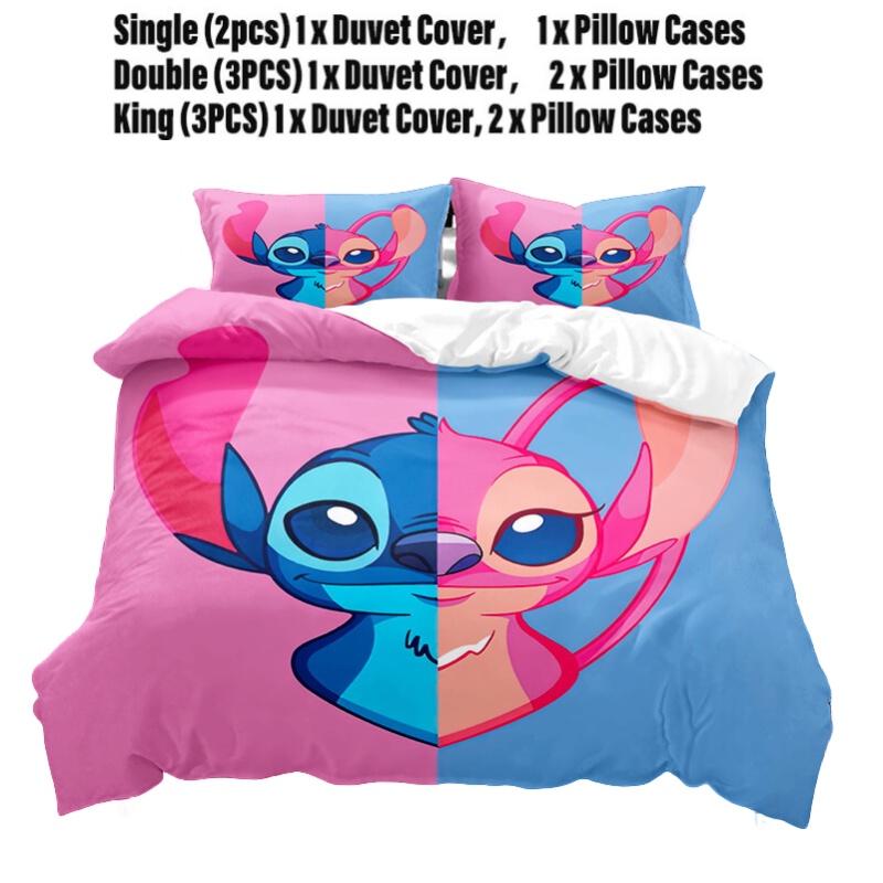 Stitch Series Digital Print Bedding Set Two Or Three Pieces Modern And Simple Style