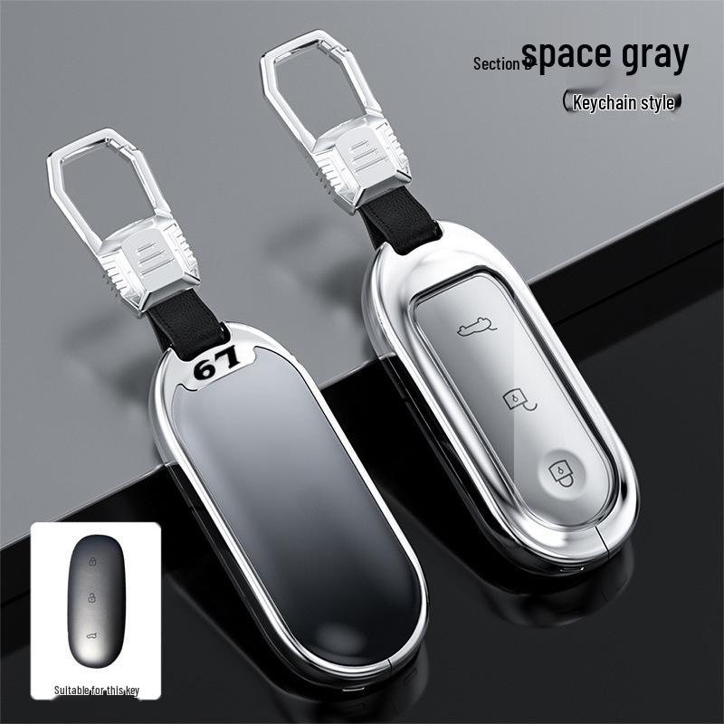 Compatible with Ideal L9 Key Case: 2022 Full Coverage Metal Remote Control Protective Shell for Men and Women