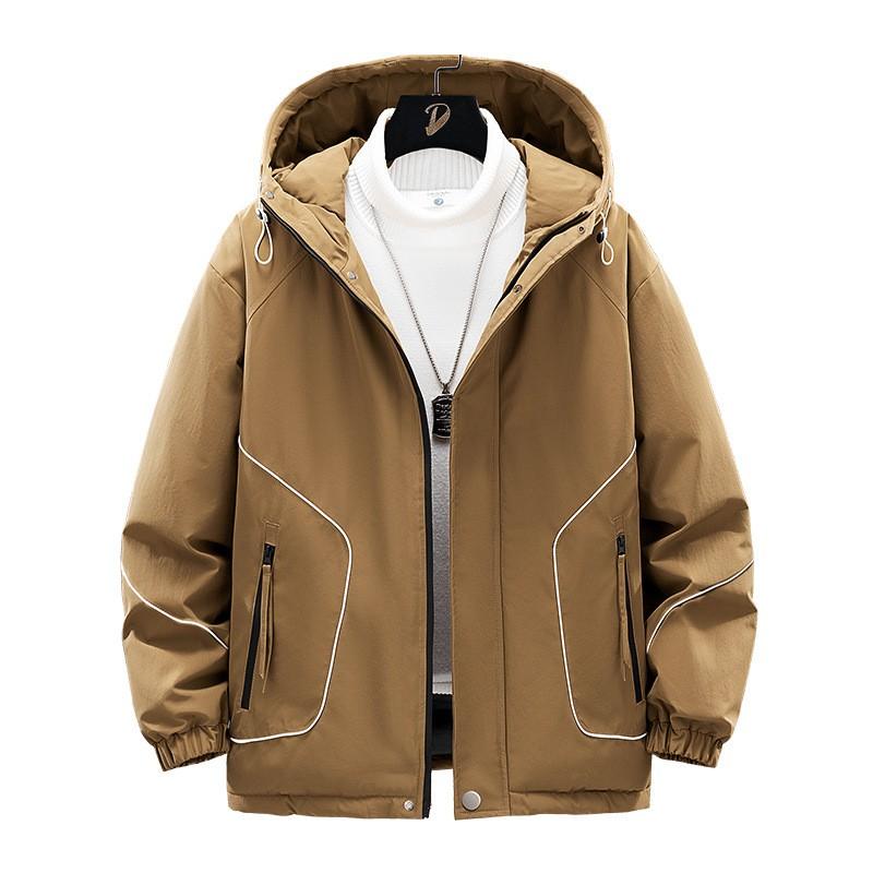 Mens Oversized Hooded Down Jacket Winter Warm Loose Fit Plus Size Parka Cold Weather