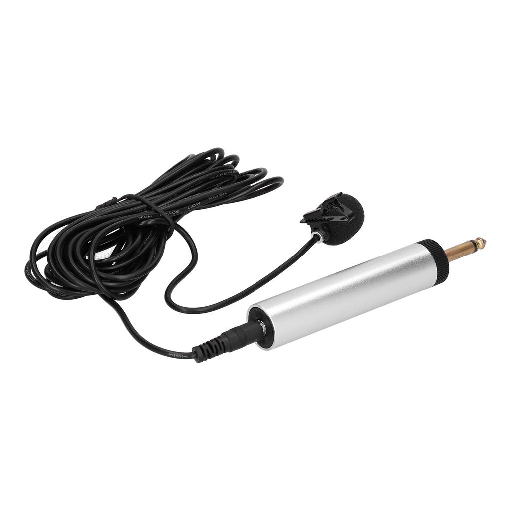 Professionelles Kondensatormikrofon Lavalier Ansteckmikrofon Clip-on Instrumentenmikrofon für Gitarre Sax
