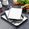 Rectangular Nonstick Pan Stainless Steel Cookie Cooking Sheet Baking Tray Steamed Sausage Dishes Fruit Grill Fish Plate Bakeware- for Nonstick Cookie