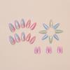 Fake nails Cat's eye Wear nail Rainbow smudge Removable piece Simple nail piece Nail patch 24