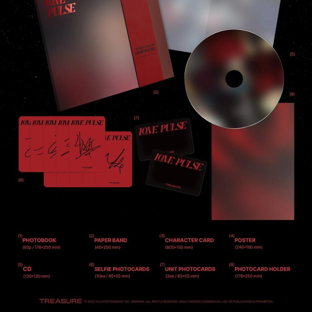 TREASURE - [LOVE PULSE] 3rd Mini Album
