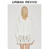 UR 2026 Spring Women's Cotton Lace Trim Open-Front Shirt