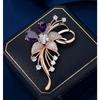 The "Brocade Flower Brooch" Features A Light Luxury Crystal Brooch Design and A Niche Anti-glare Pin