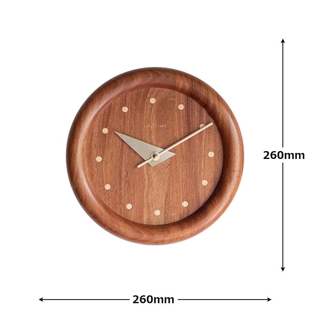 El Commune Wall Clock Dowel Circle NXT-J029