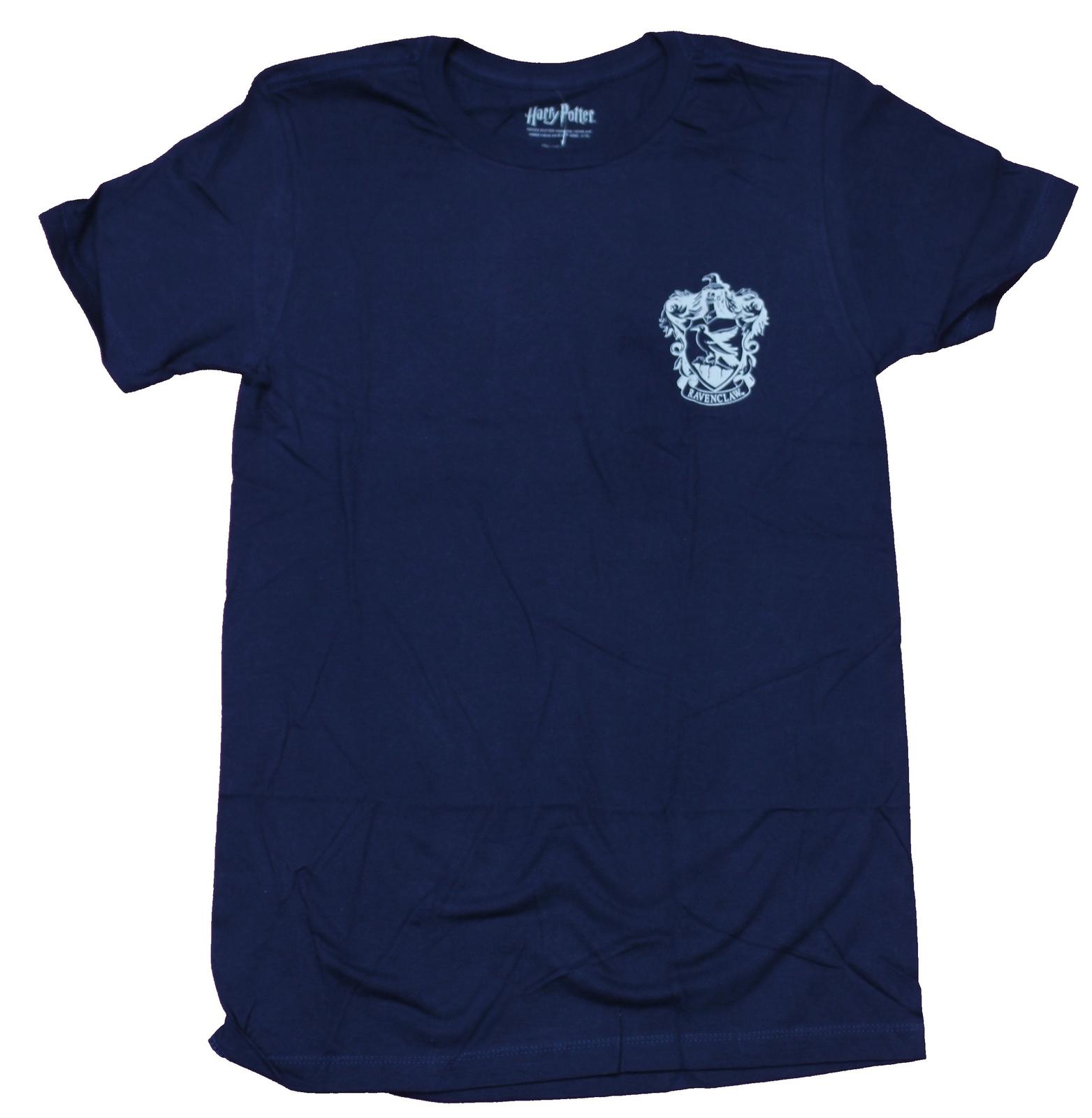 Harry Potter Adult New T-Shirt - Ravenclaw Lapel Quidditch Logo Back XXXXL