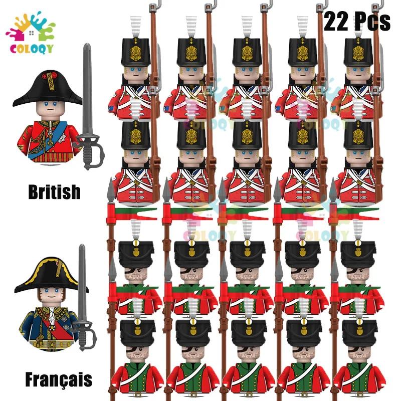 New Kids Toys Napoleonic Wars General Soldier Building Blocks Imperial Navy Mini Action Figures Toys For Kids Birthday Gifts