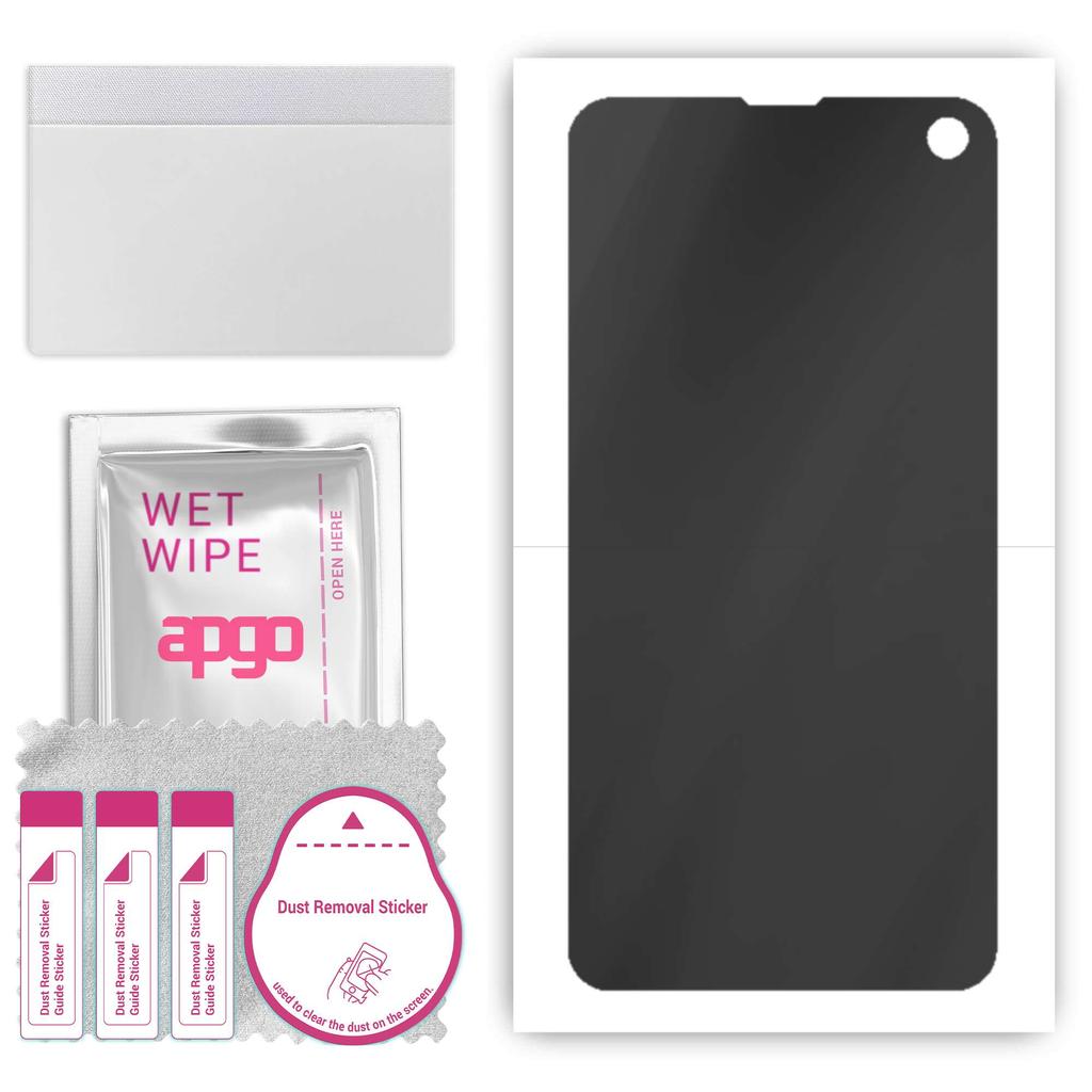 apgo Hydrogel Privacy Matte Screen Protector for Samsung Galaxy S10e, Anti Spy, Hydrogel Film, Flexible, Soft TPU with positioning layer easy installa