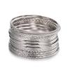 Bohemian-Style 12-Piece Multi-Layer Alloy Bracelet Set for Women