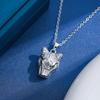 Collana a Leopardo Placcata Oro 18K con Zirconio e Acciaio al Titanio