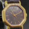 Used SEIKO Octagon Gold Black Dial Ladies Watch