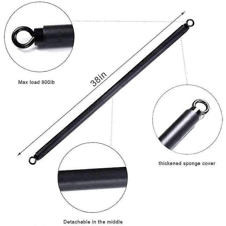 Resistance Bar, Resistance Bands Bar Max Load 800lb For Home Gym Workout Power Lifting Fitness Bar Workout Full Body