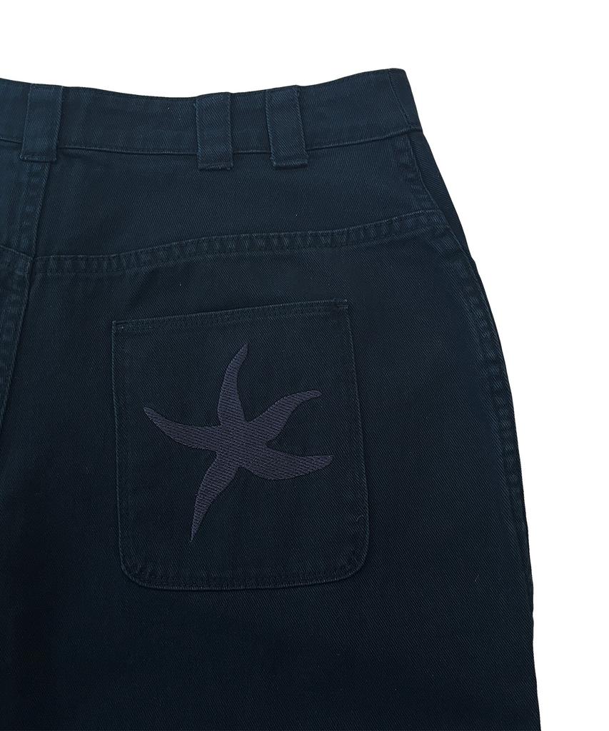 THE COLDEST MOMENT Tcm Washed Starfish Chino Pants (Dark Navy)