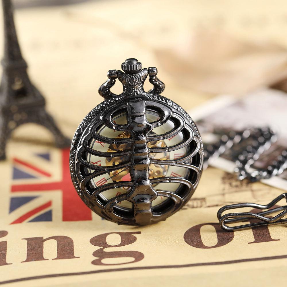 

Модные забавные цифровые карманные часы в форме полой кости