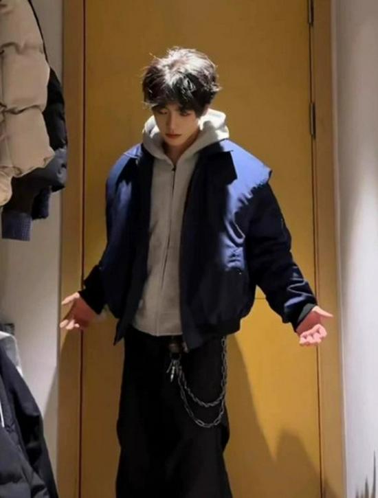 Men's Trendy Retro American Vibe Flight Jacket - Warm Padded Cotton Bomber with Lapel