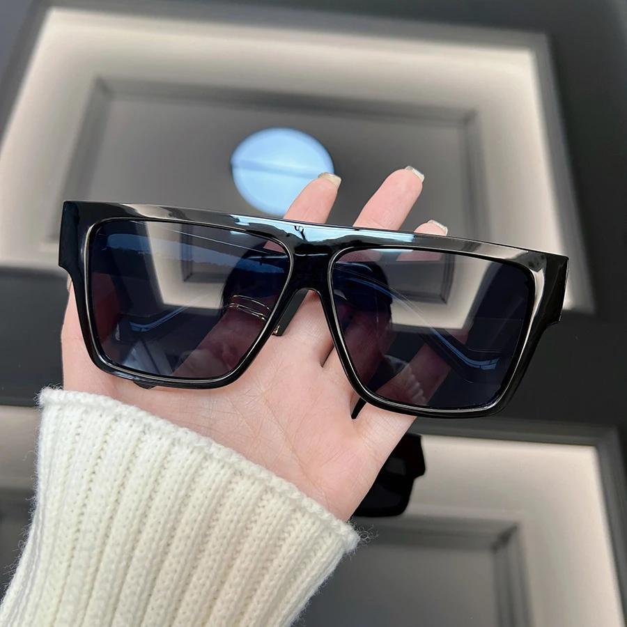 Square Fashion Sunglasses Women Men Brand Designer Vintage oversized Frame Sun Glasses Female Male Mirror Shades