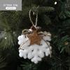 White Foam Christmas Ball Ornaments Xmas Tree Hanging Snowflake Bell Pendants Navidad Home Party Decorations 2025 New Year Gifts