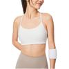 Li-Ning Fitness Series Solid Color Low Support Sports Bra Women Underwear White AUBU018-5