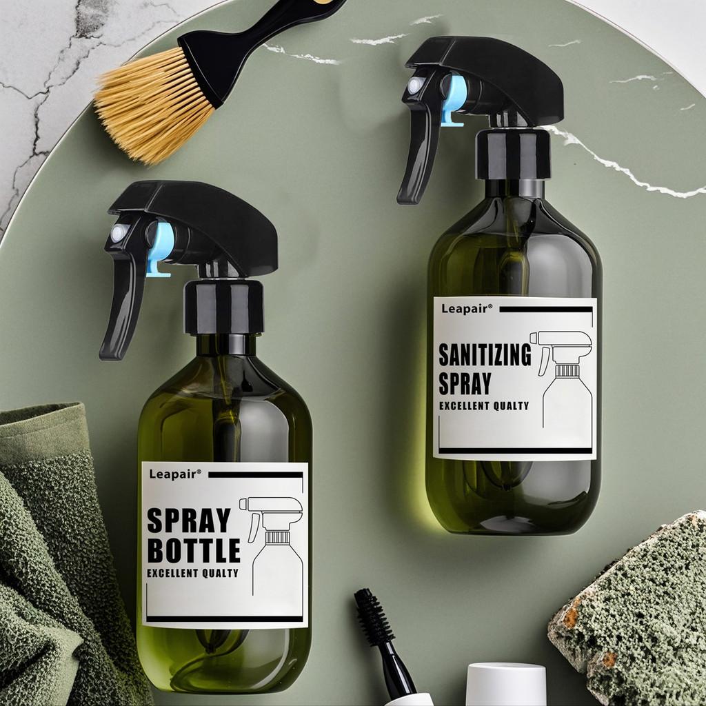 500ml Etiketli Yeniden Doldurulabilir Sprey Şişeleri Plastik Taşınabilir Tetik Sprey Şişesi Bahçe Bitki Mutfak İçin Makyaj Aracı