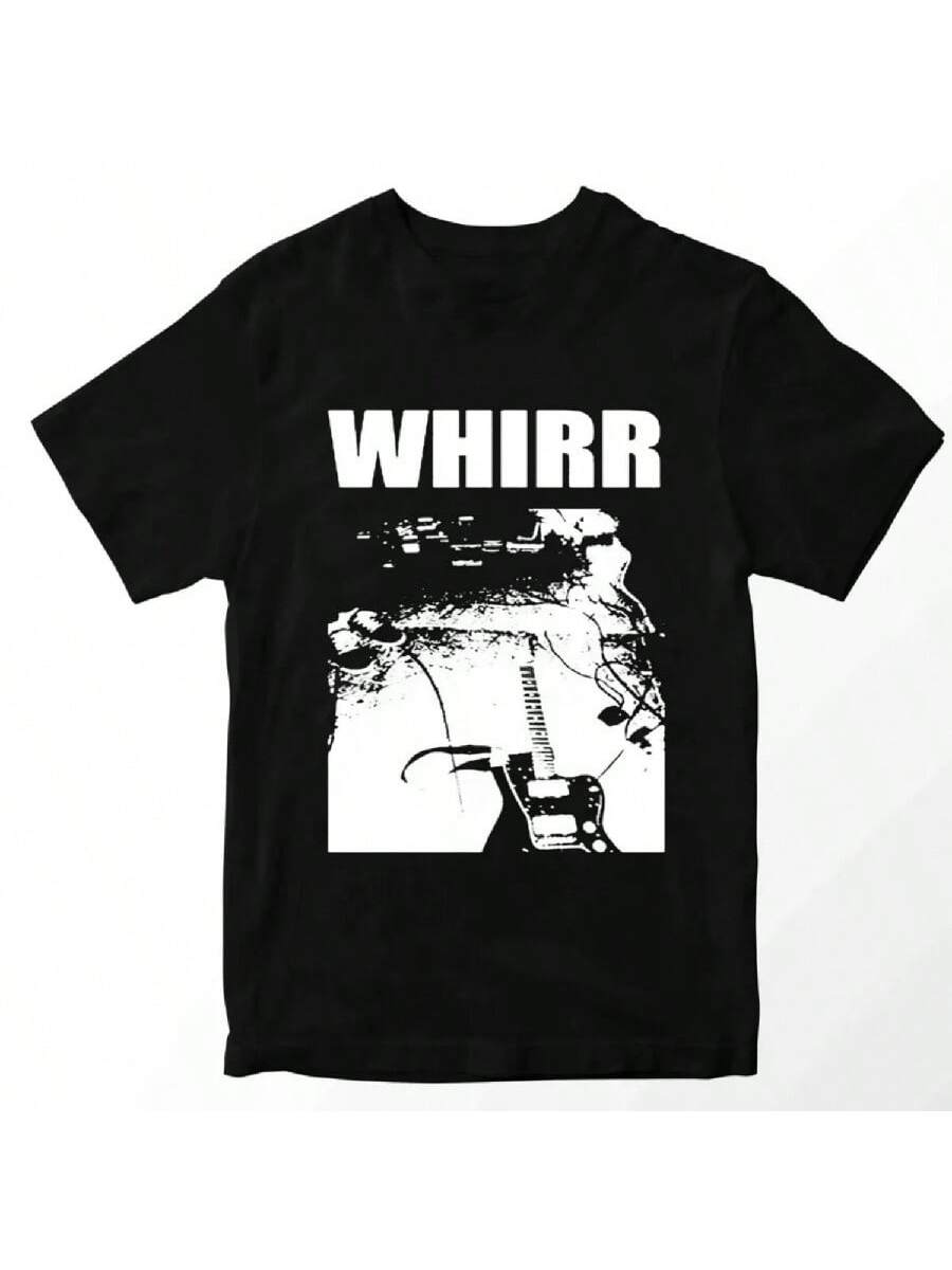 

Vtg Whirrs Band Gift For Fans Cotton Heavy Black All Size Unisex Shirt XXXXXL чёрный