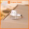 Skyrim Cute Cat Kitten Ring for Women Stainless Steel Finger Rings Fashion Animal Jewelry Valentine's Day Gift Wholesale