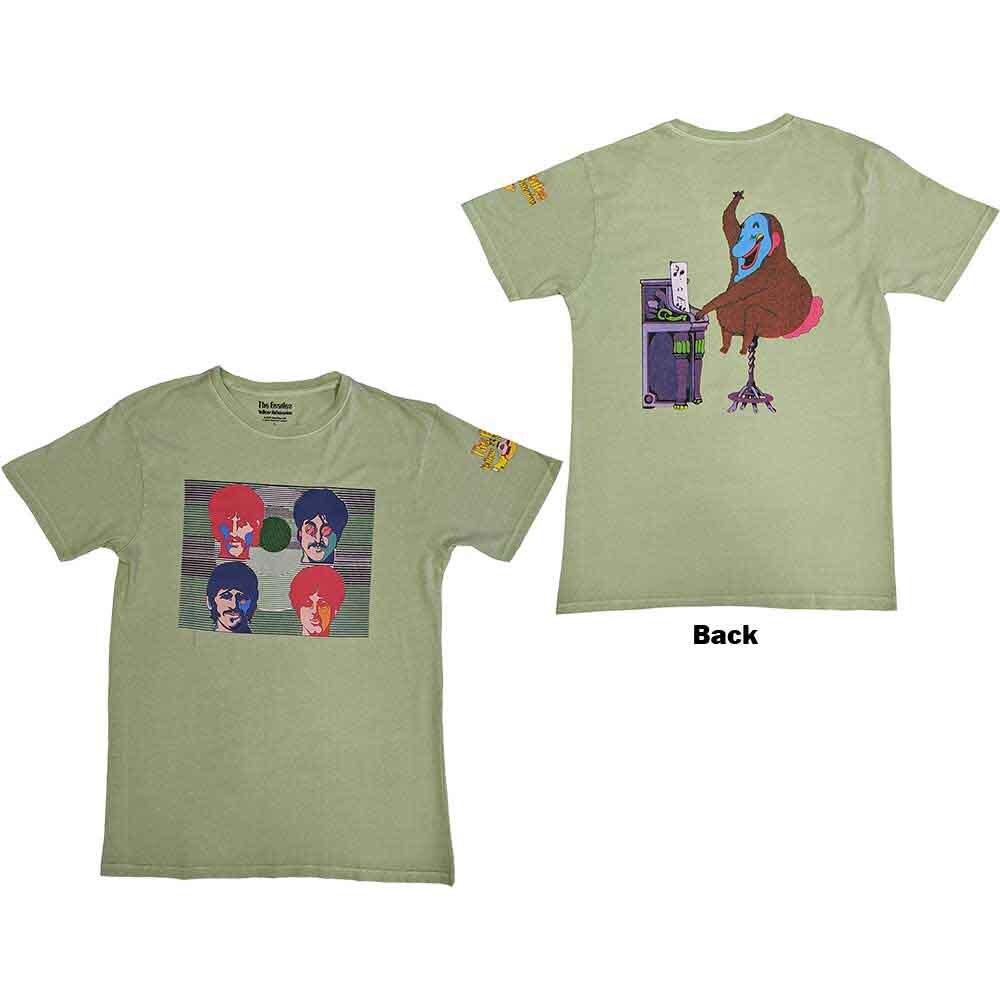 The Beatles Yellow Submarine Magic Piano T-Shirt Green New XXXXL