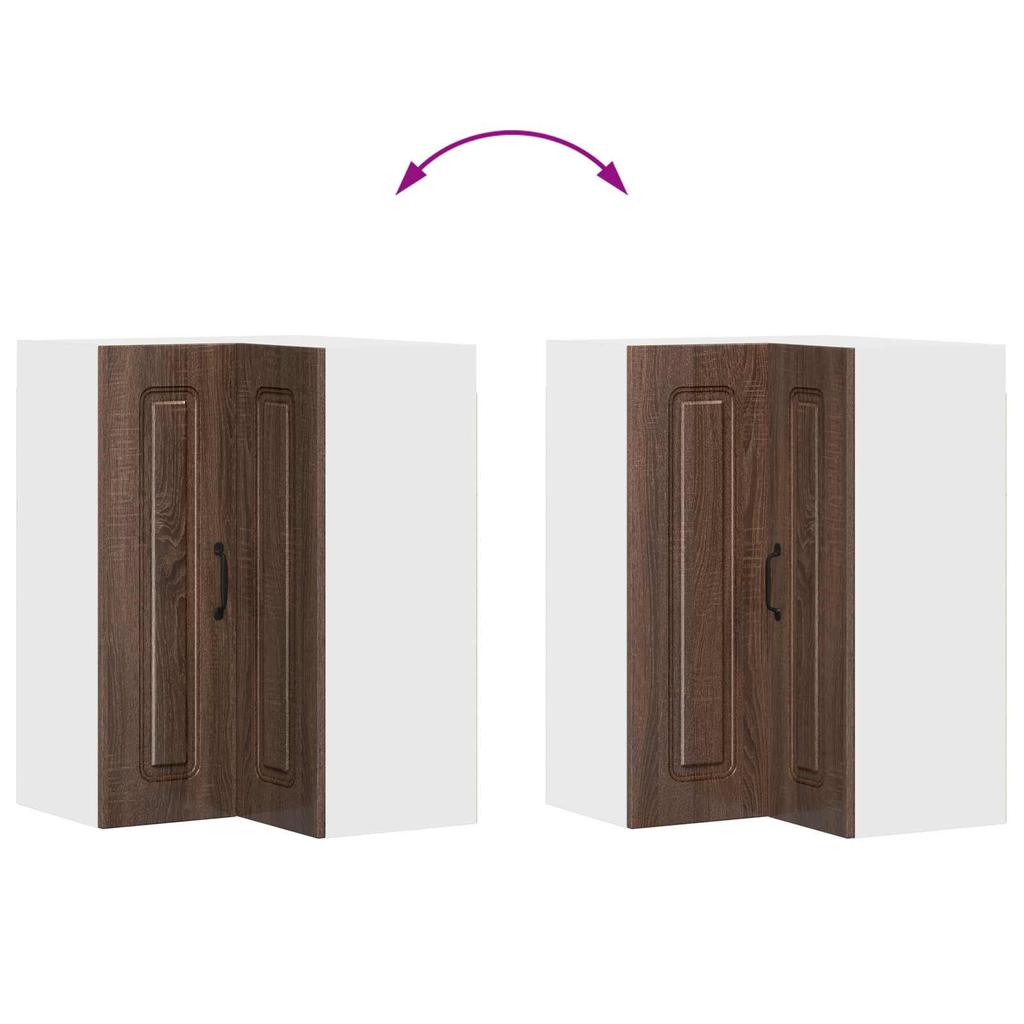 Dishwasher Front Panel Kalmar Brown Oak Effect 57 X 57 X 80 Cm