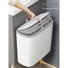 2025 Large Capacity Trash Can with Lid for Bathroom, Kitchen, Living Room