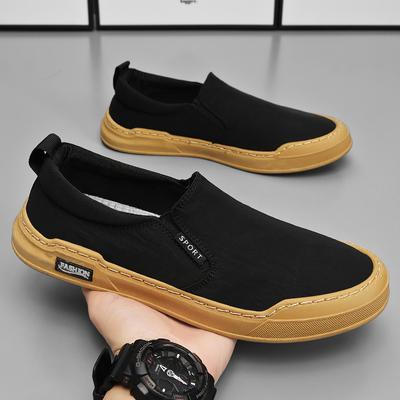 Herre Loafers Luksus Casual Sport Tennis Sneakers For Menn Trender 2024 Komfortable Lerret Utendørs Mote Gåsko