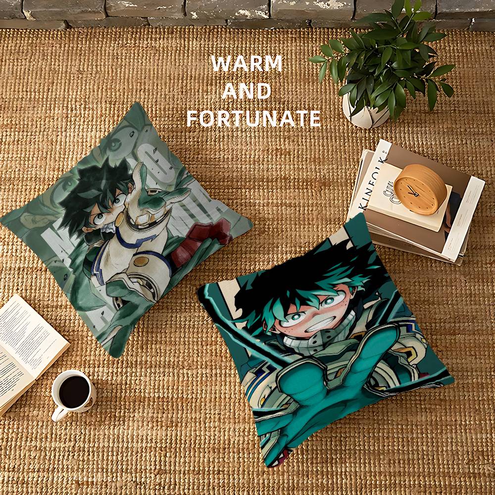 My Hero A-Academia Deku Cushion Cover Pillow Cover Decor Pillowcase Printed Cushion Case for Couch