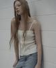 Mosyupamosyu Knit Open Sleeveless [Ivory]