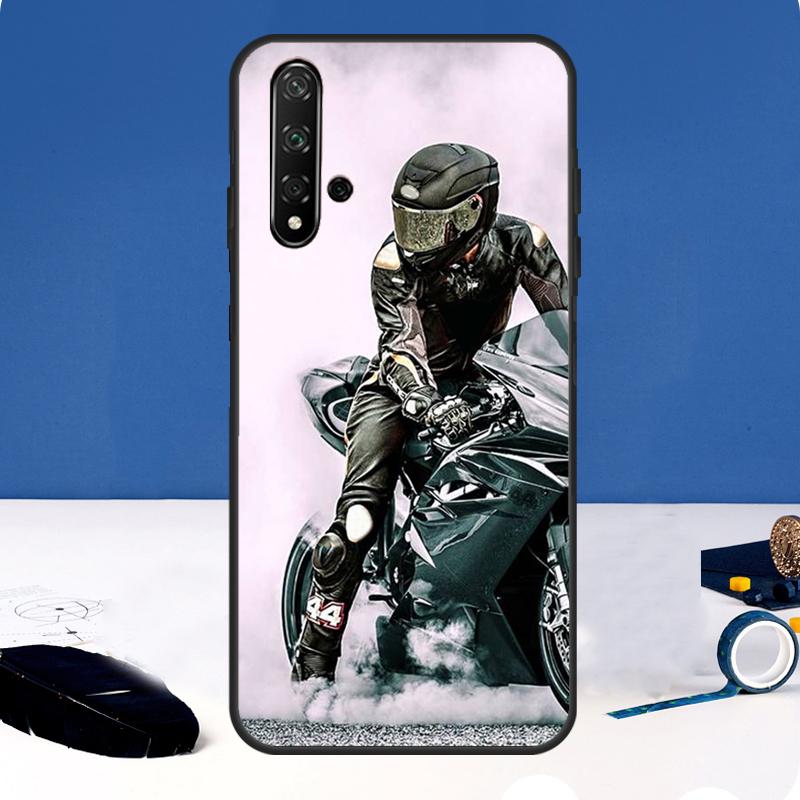 Neon Motorcycle Biker Case For Huawei Nova 3i 8i 11i 11 Pro 9 10 SE 5T Y60 Y61 Y70 Y90 Y91 P20 P30 P40 Lite Cover