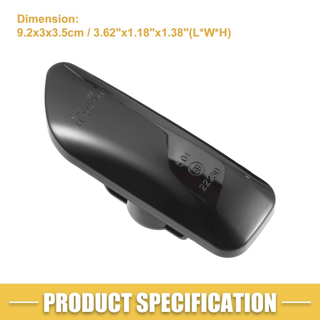 A ABSOPRO LED Side Marker Lights, 30722641 Front Driver Passenger Turn Signal Light, Fender