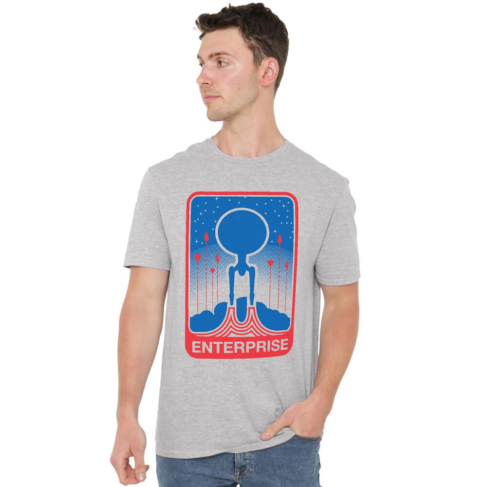 Star Trek Beyond Enterprise Patch T-Shirt S-5XL Athletic Heather S