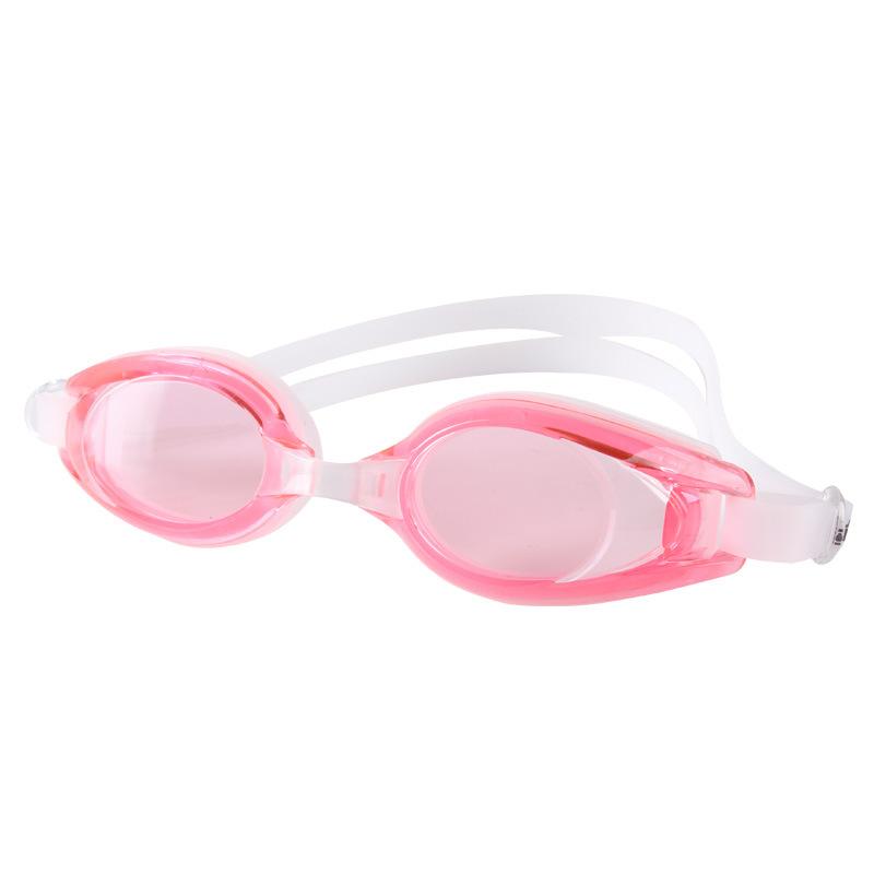 

Anti-fog high-definition professional racing swimming goggles, waterproof glasses for adults, universal myopia swimming goggles, swimming equipment Pink matte finish