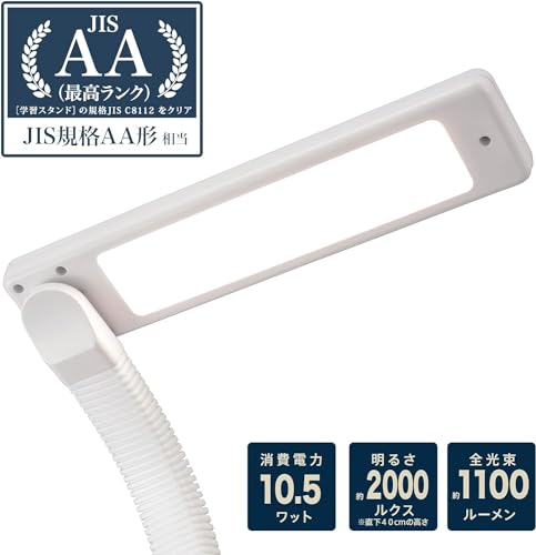 OHM LED Schreibtischlampe mit Dimmfunktion und Farbwechsel, DS-LE95CG-W/RA93, 06-3685