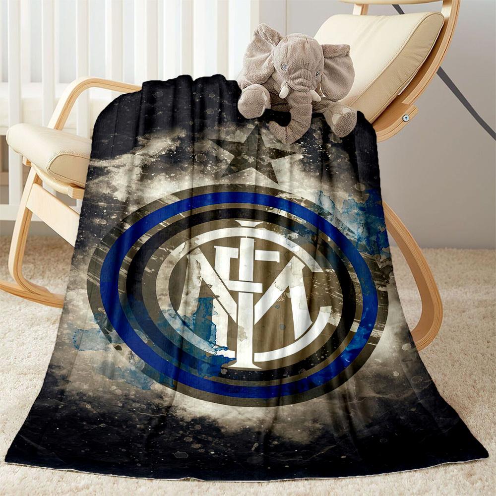 Inter Milan Blanket Durable Comfort Great For Picnics Sofa Chair Four Seasons Multipurpose Stylish Decor Perfect Gift For Relatives And Friends